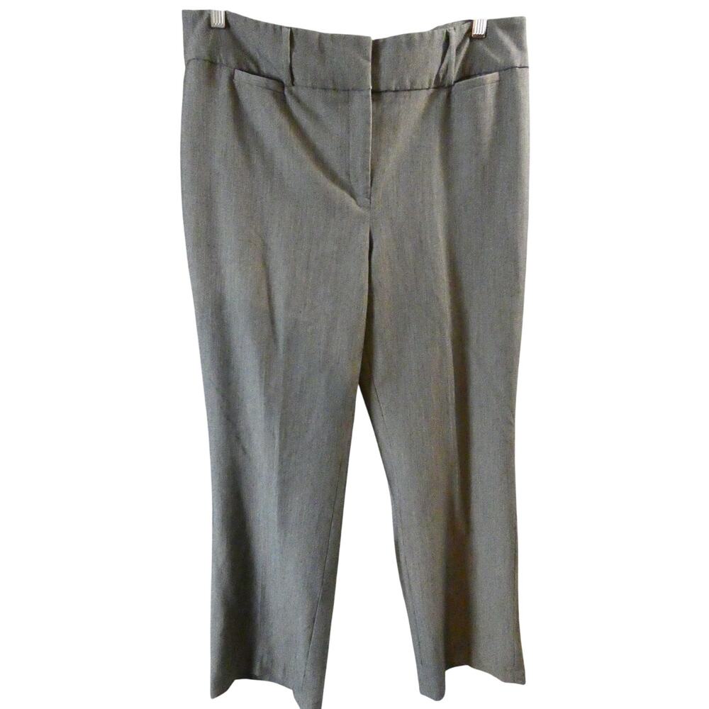 Larry Levine Women's 14 Gray Pants Career Wear Straight Leg
